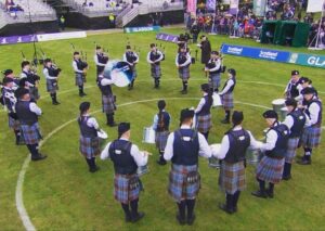 New Ross and District Pipe Band at The Worlds